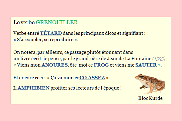 Grenouiller